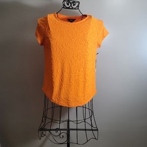 BRAND NEW SIMPLY VERA WANG ORANGE SHIRT SIZE MEDIUM